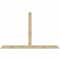 Ekena Millwork Portland Rough Sawn Timber Gable Bracket, Douglas Fir, 108"W x 68"H x 4"D x 6"F, 15/12 Pitch GBW108X68X0406POR00RDF - alternate 1